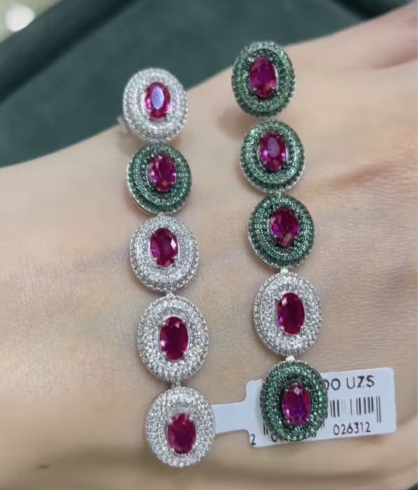 Сережки серебряные