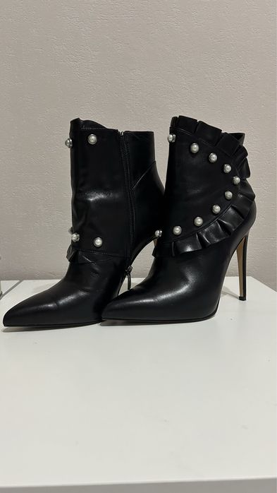 Ботильоны, натуральная кожа