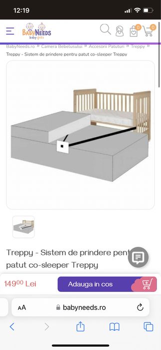 Patut co-sleeper Treppy Dreamy Plus