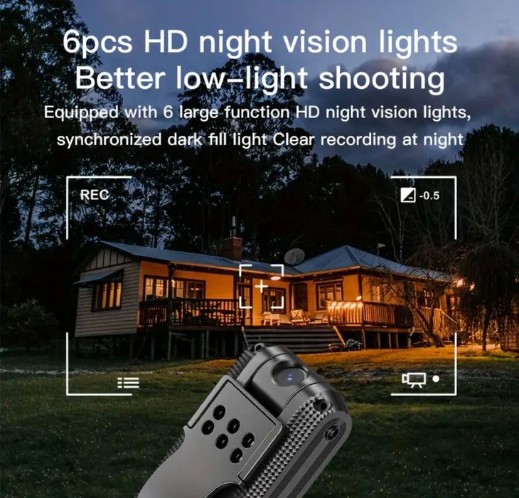 Camera digitala portabila video foto audio card 32gb vedere nocturna