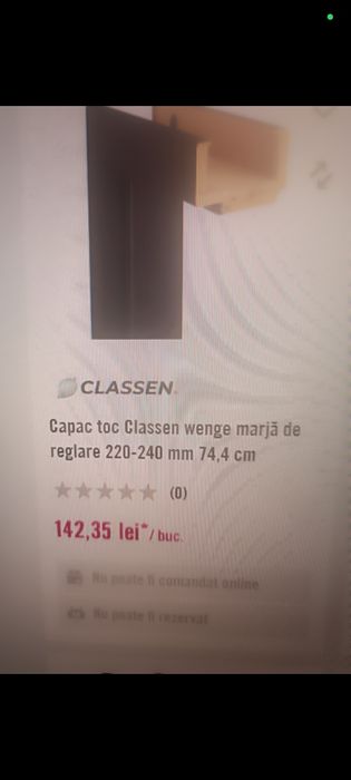 Uși de interior cu Toc 120-340 cm  zid Calasen goluri 70/80/90 cm