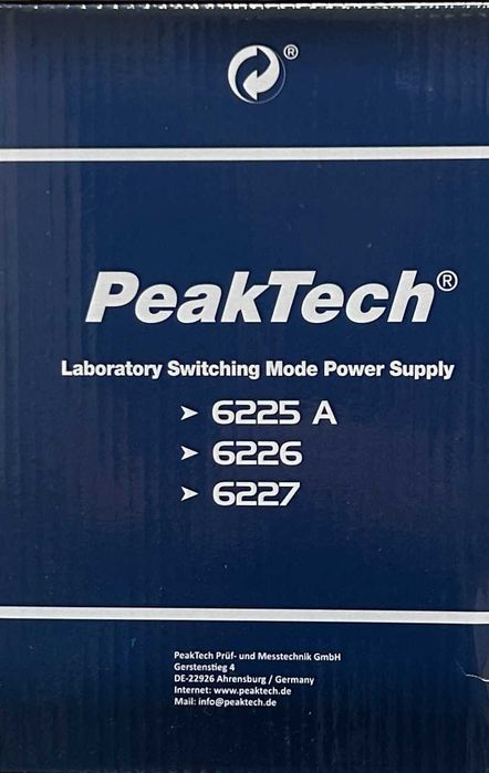 Sursă laborator PeakTech P 6225 -  Tensiune de iesire controlabila [#21603#]
