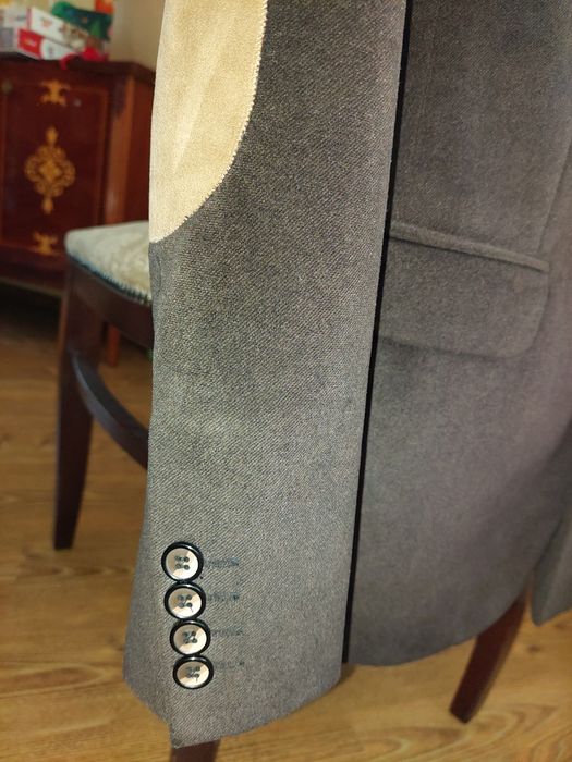 Sacou de toamna maro bumbac catifelat