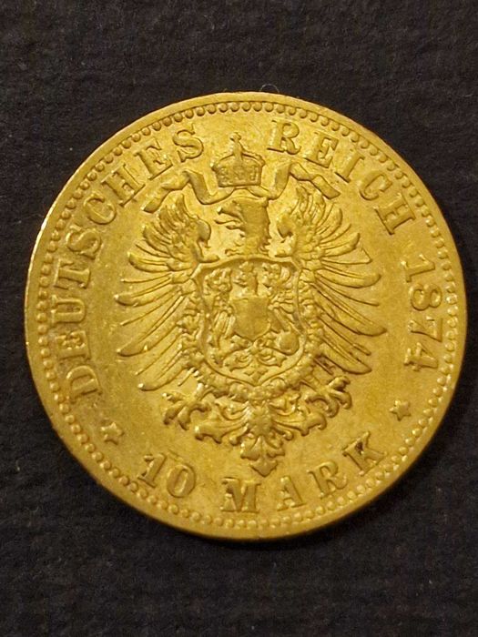 Златна Монета 10 Марки , Лудвиг III , Лудвиг II , Ото