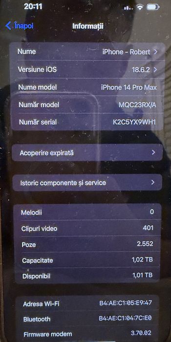 Iphone 14 pro max 1 tb