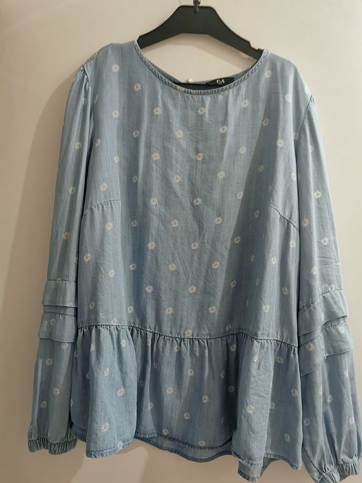 Bluză baby blue denim