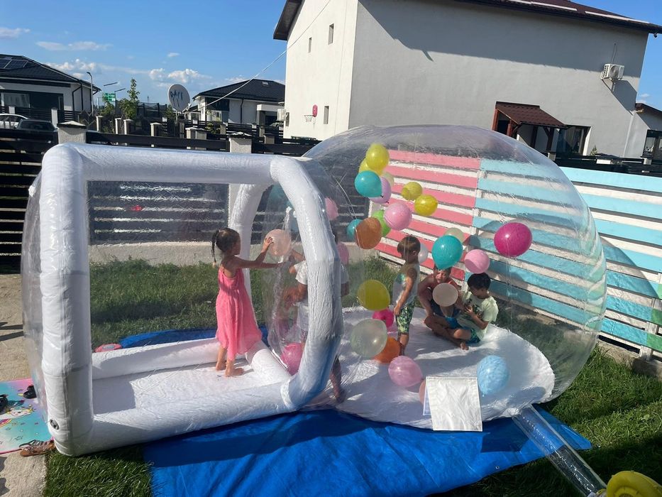 Închiriere tobogan gonflabil, Bubble house și aparat vata zahar