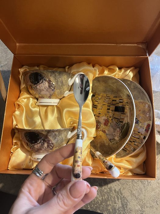 Луксозен порцеланов сервиз Густав Климт – Fine Bone Porcelain