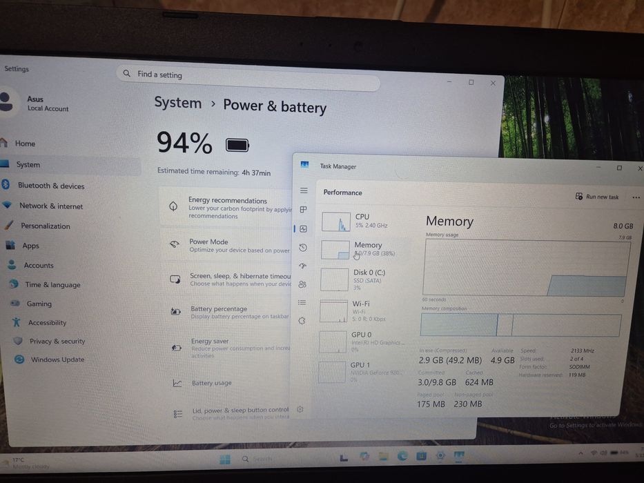 Laptop Asus A541U