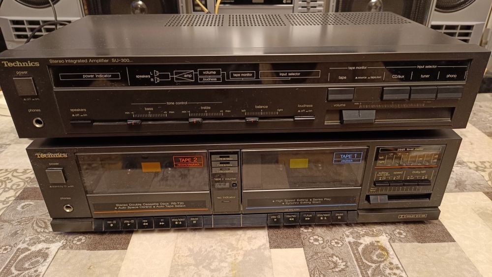 Усилитель и касетник Тechnics
