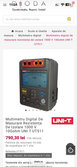 Tester izolatie uni-t