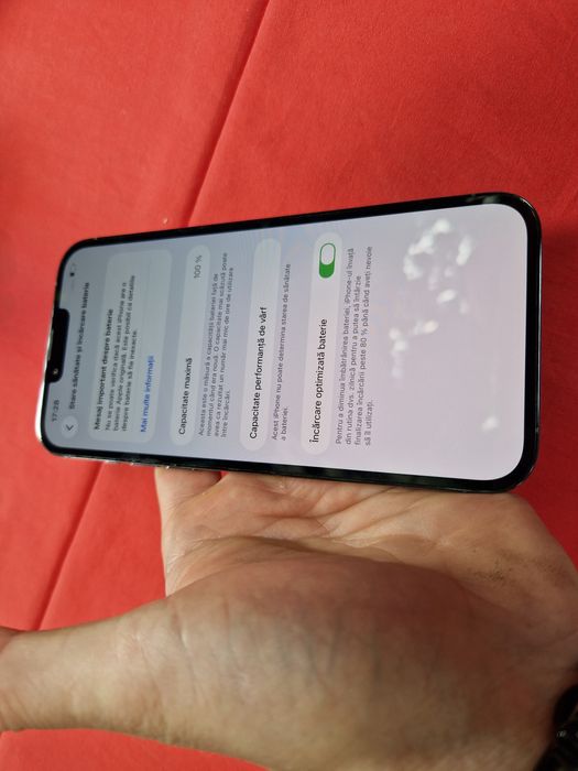 -Iphone 13Pro Max ca Nou Blue 128Gb, 6Ram Bat: 100% ireprosabil stare perfecta poze reale doar telefonul nici o restrictie