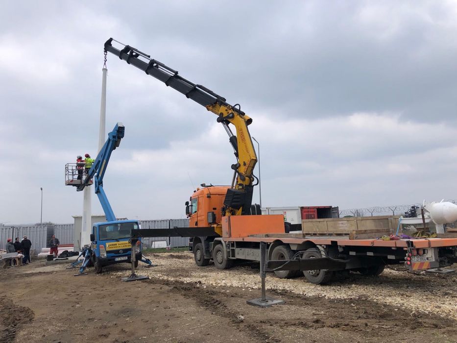 Inchiriem macara HIAB Constanta de 22 tone. Transport cu macara.