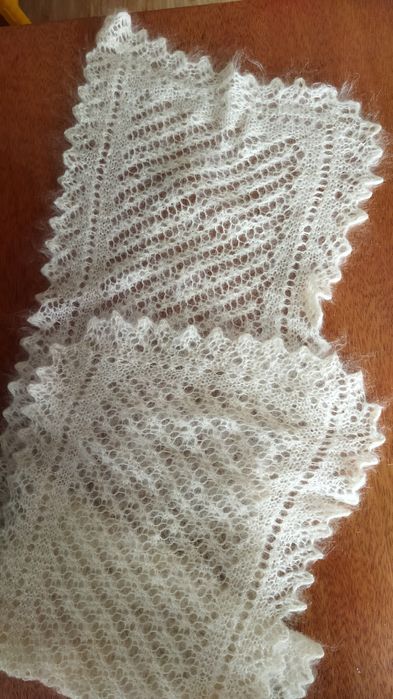 Платок пуховый, шарф паутинка