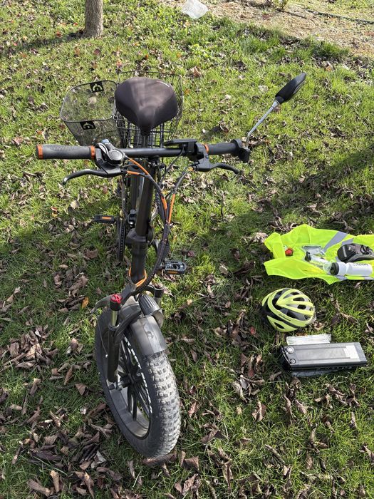Сгъваем Електрически велосипед 20” с аксесоари.