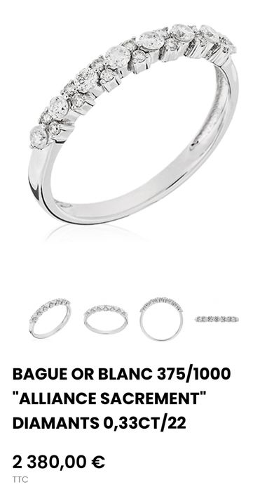 Пръстен с диамант 0.33 карата - 22 диаманта НАМАЛЕН