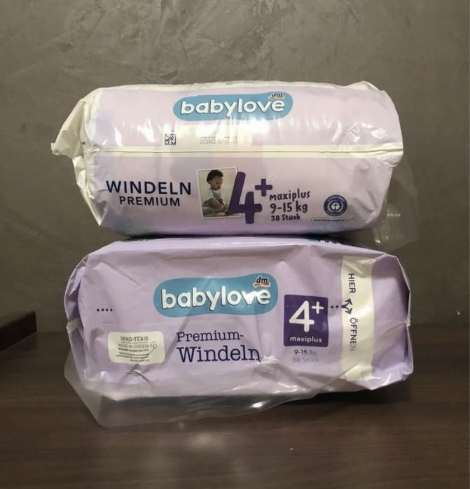 Scutece Babylove premium nr 4+, 9-15 kg, 38 buc
