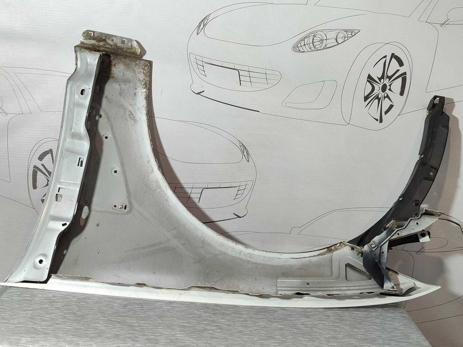 Aripă față dreapta Jaguar XF X250 2013 Sedan Alb Polaris White JBC2135 (2007-2015) Cod:CX2316E004AD (2C3)