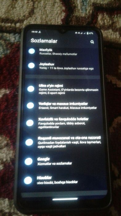 Vivo y31 4 64gb xotira