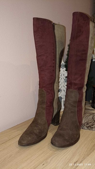 Ботуши ARISE естествен велур