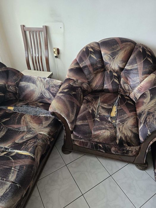 Масивна холна гарнитура - разтегателна