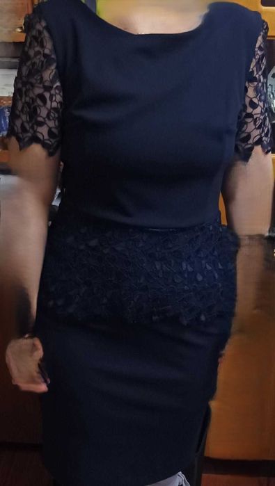 Rochie eleganta dama Paradi, marimea 38, bleumarin, NOUA cu eticheta