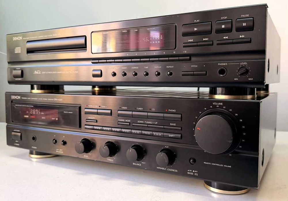 Amplituner DRA-435R si CD Player DCD-715 – Linie Audio Denon Gold-Feet Japan