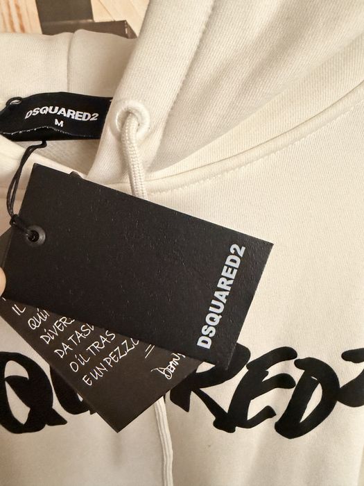 Dsquared2 бяло hoodie • high grade • всички размери