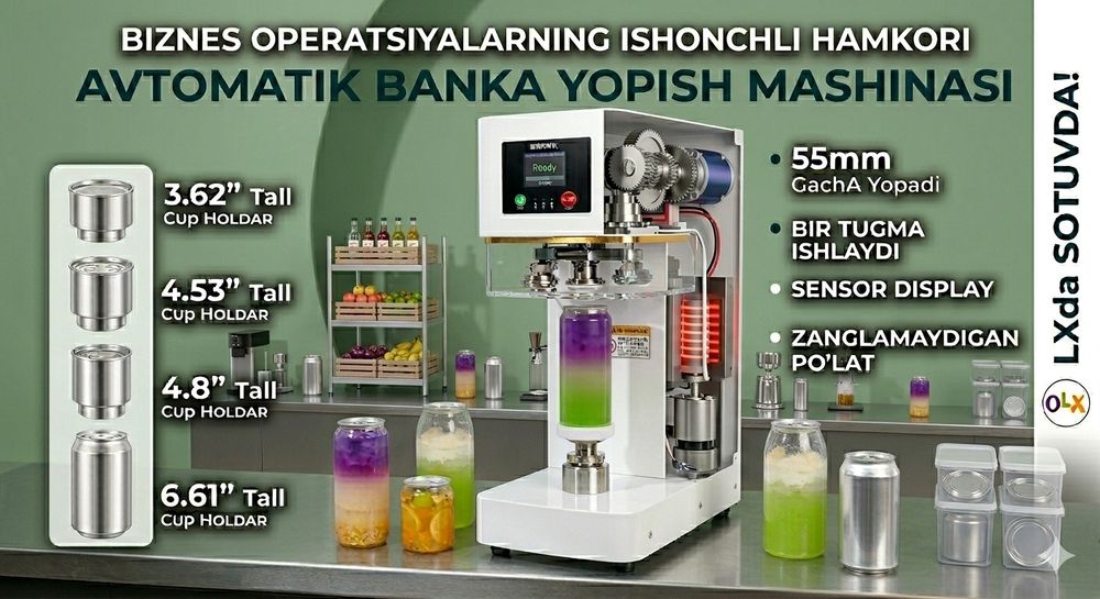 Avtomatik banka yopish ( can sealer)