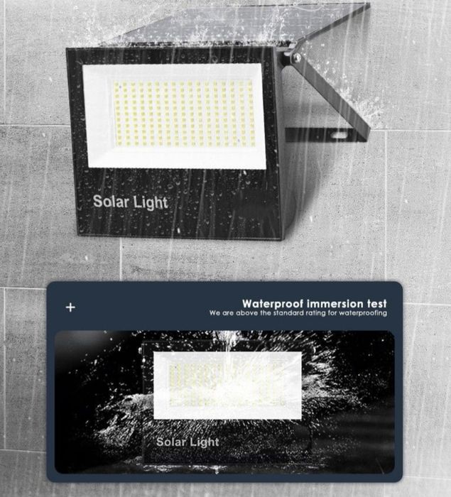 Соларен прожектор със соларен панел най добро качество