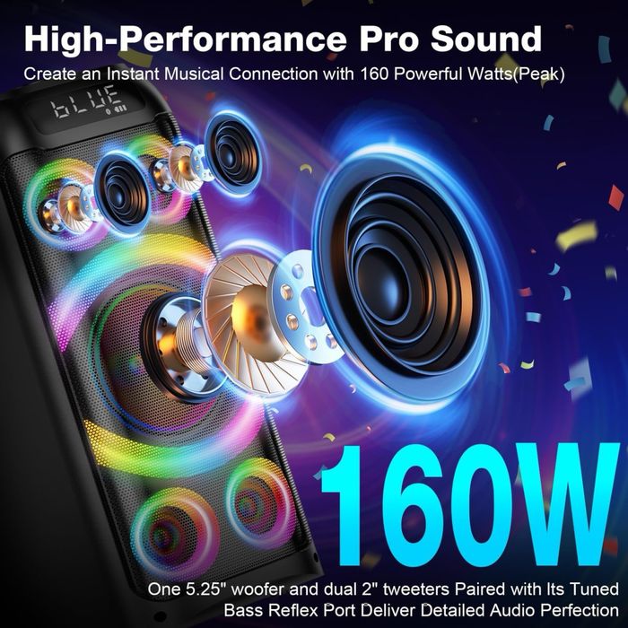 BOHINI T77 160W Bluetooth високоговорител