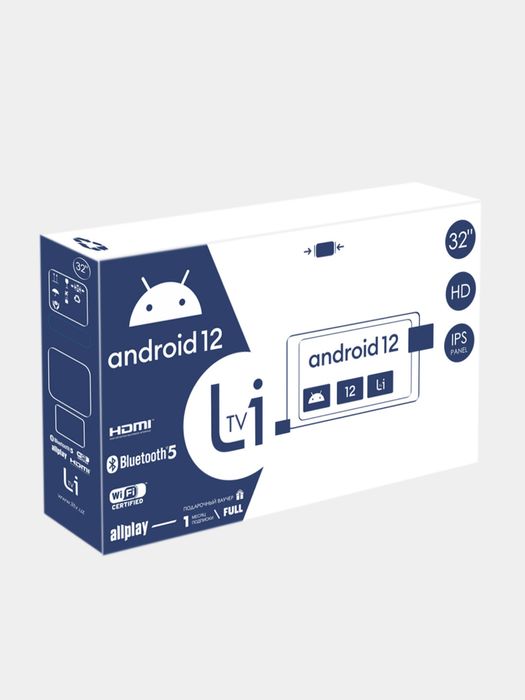Телевизор LiTV Android 12 Smart TV, 32, 40, 43, 55, HD, Full HD
