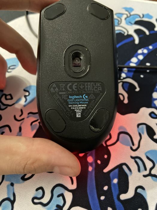 Logitech G102 с ковриком