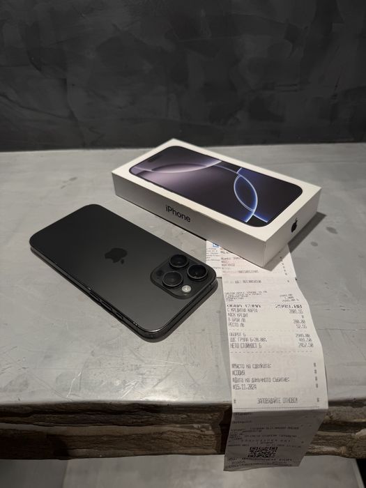 Iphone 16 Pro Max Black + гаранция
