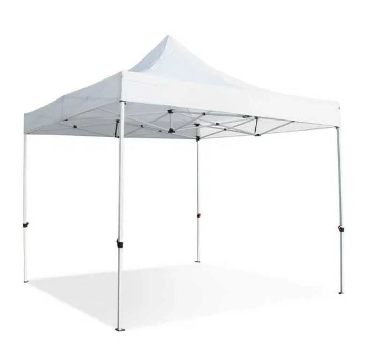 ЛУКС УСИЛЕНА градинска шатра 3х3 м, бяла конструкция, шестоъгълни крака