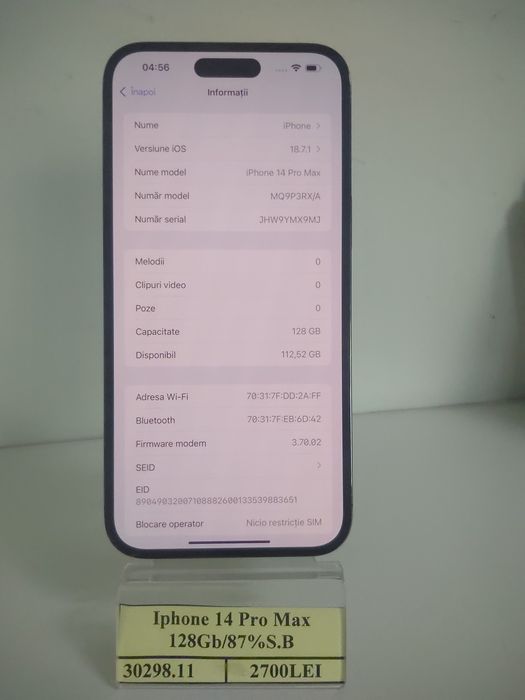 IPhone 14 Pro Max 128Gb(efn)
