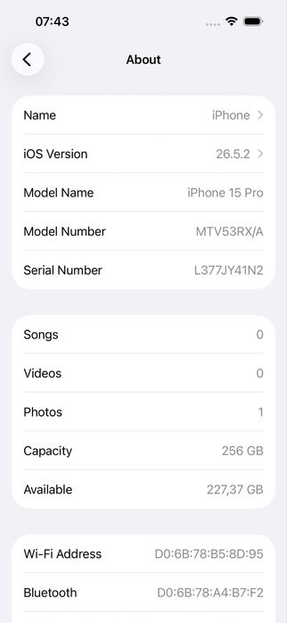 Iphone 15 Pro 256Gb