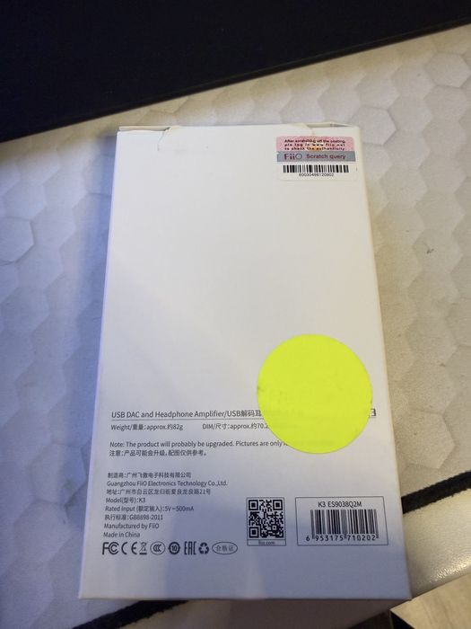 Amplificator si DAC pentru Casti FiiO K3