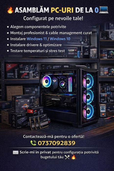Reparații PC & Console | Build-uri Gaming | Mentenanță Completă