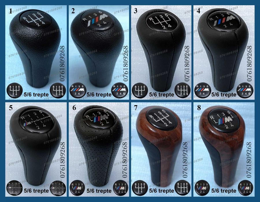 Nuca / maneta schimbator viteze BMW Seria 1 3 5 6 7 X1 X3 X5 cu 5 / 6T