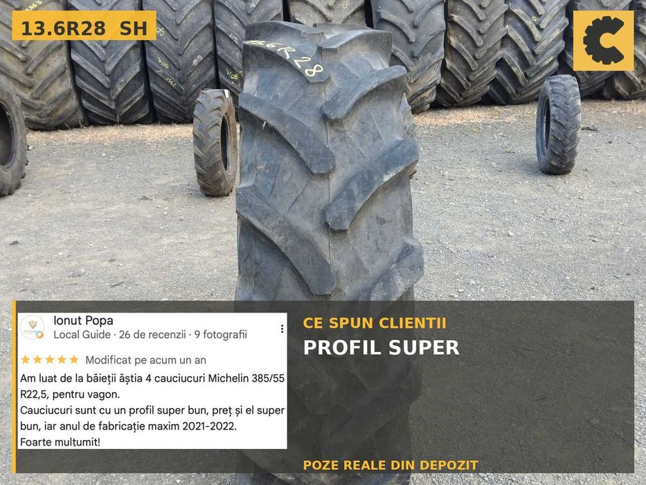 Cauciucuri 13.6R28 340/85R28 Pirelli Anvelope Tractor SH REDUS Livrare
