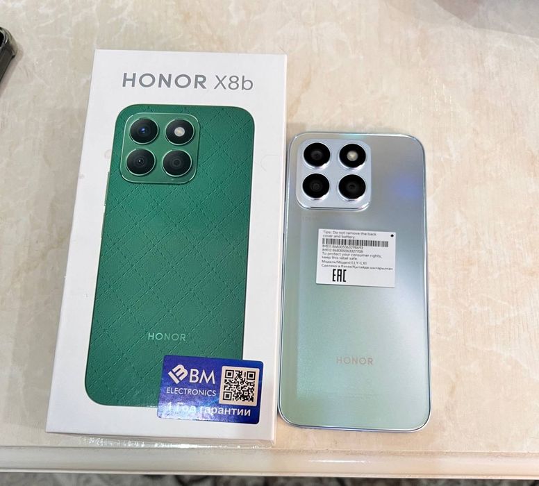 HONORX8b 128Gb holati yangi