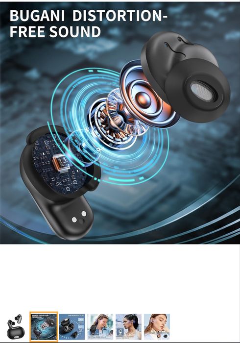 Bugani wireless слушалки с дълбок бас