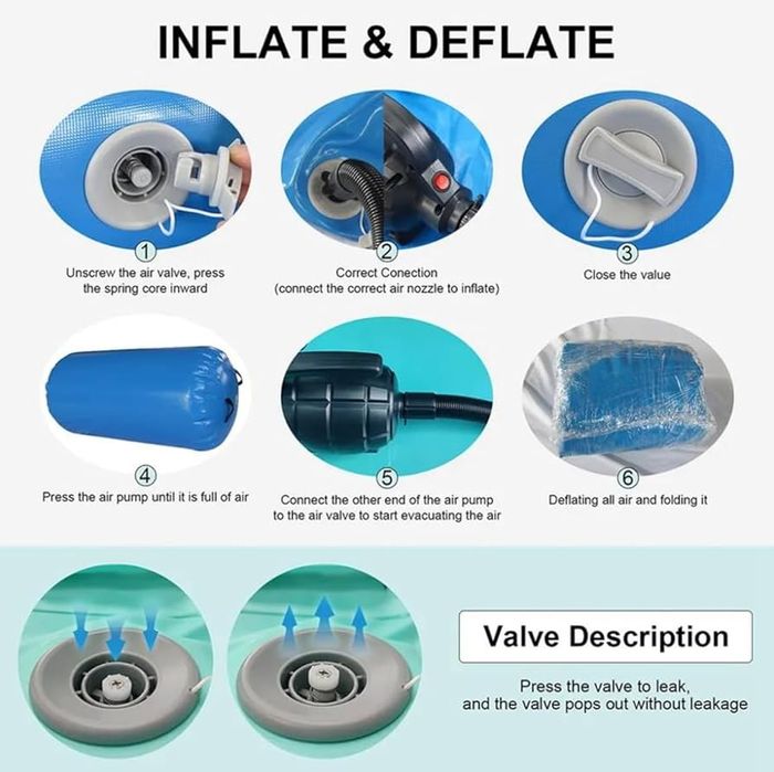 Надуваема гимнастическа ролка MEKETUM, 100x60 см, зелена