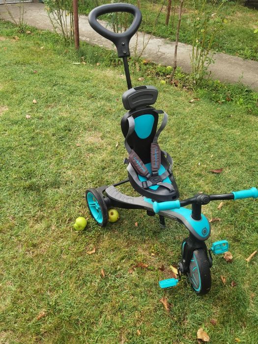 Детска триколка 4 в 1 Globber -Trike Explorer, синьо-зелена