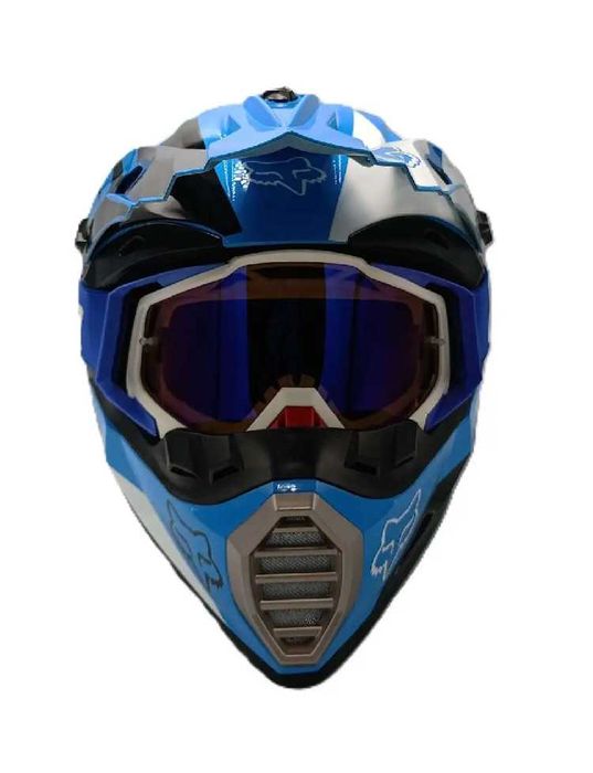 Детско юношеска кросова каска FOX/Red Bull с очила