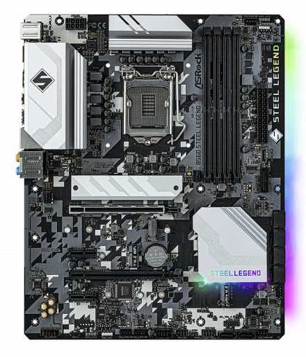 Дънна платка ASRock B560 Steel Legend + Intel Core I7-10700 8 ядра (до 4.80Ghz) LGA1200