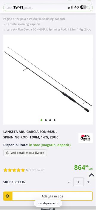 Combo Ultra Light Abu Garcia EON 1–7 g + Shimano Soare