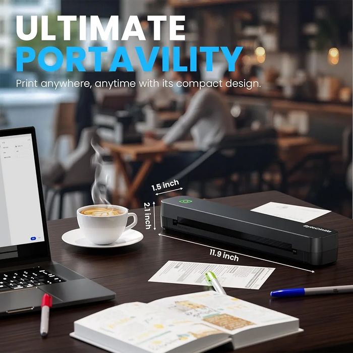 Nou imprimanta portabila termica A4+hartie ByteCintia 80S