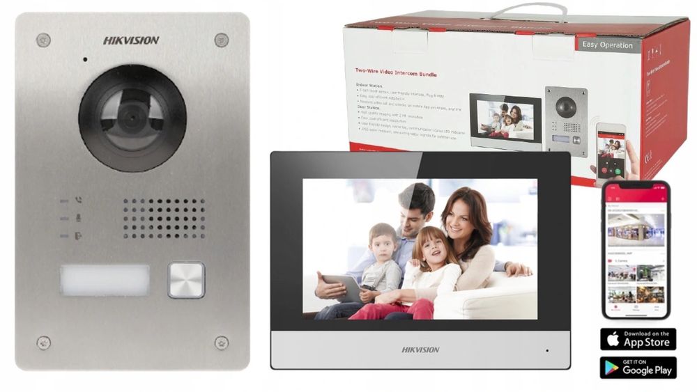 Video interfon Smart Hikvision cu apelare pe mobil